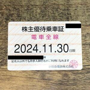 小田急電鉄　株主優待乗車証　電車全線　定期タイプ　2024年11月30日　※男性名義