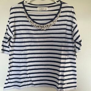 アバクロ レディース Sサイズ ボーダー Tシャツ