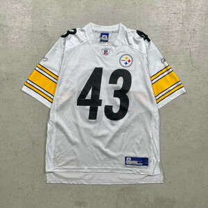 Reebok Pittsburgh Steelers リーボック NFL ピッツバーグ・スティーラーズ フットボールシャツ メッシュ メンズXL相当