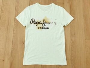Page Jeans★プリントTシャツ★薄グリーン★XS