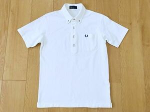 [ superior article ] Fred Perry * deer. .BD polo-shirt * white *JP-M