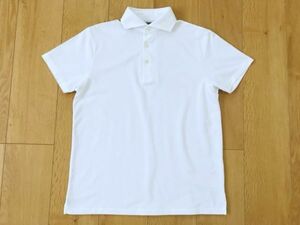 [ beautiful goods ]TRENTA OTTO* Hori zon color polo-shirt * white *46