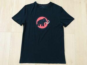 [ superior article ]MAMMUT Mammut * print T-shirt * black *Asia-L