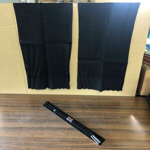 新品未使用品　帯揚げ　帯締め　黒　夏物　素材 絹　z-0601-7