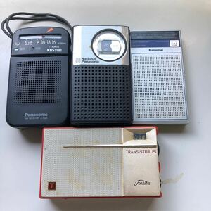 4台セット　Panasonic TOSHIBA ポケットラジオ トランジスタラジオ　National z-0601-16
