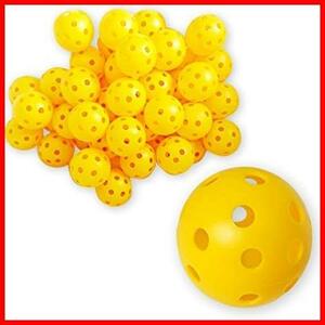 (アウプル) ゴルフ 練習用 穴あき ボール 50個セット 軽量 プラスチック製