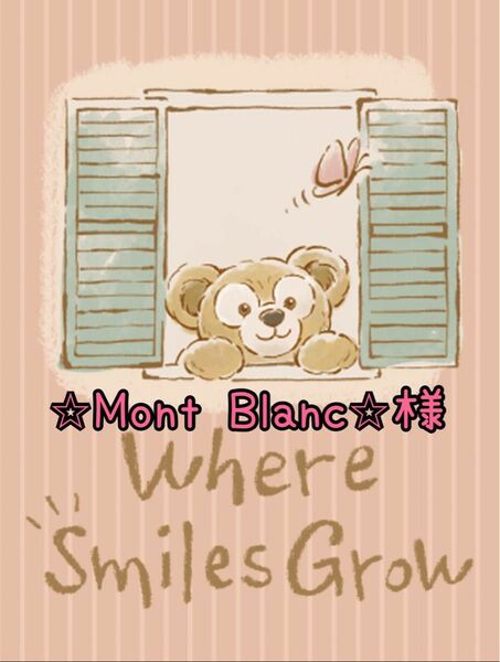 Mont Blanc様◆メガネケース＆四角のポーチ◆ダッフィーフレンズ＊Where Smiles Grow