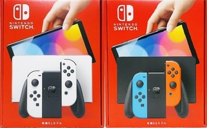 【新品未開封】２台セット任天堂 Nintendo Switch 有機ELモデル ホワイト＋ネオンブルー ニンテンドースイッチ 送料無料
