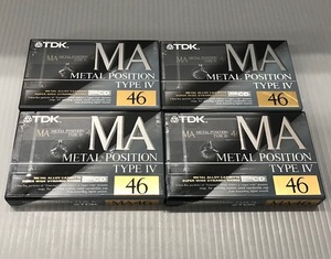 J6858　TDK　カセットテープ　メタルポジション　TYPEⅣ（46分）　4本セット　MA-46R