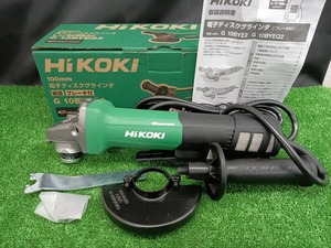 未使用品 HiKOKI ハイコーキ 100mm 電子ディスクグラインダ ブレーキ付 G10BYEQ2