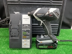 中古品 ナショナル National 14.4V 4.2Ah 充電式 インパクトドライバ EZ7540