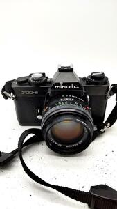 Minolta ミノルタ XD-S Black 35mm Film Camera　Ｆ1.4/50mmレンズ付き