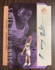 Tracy McGrady 1998-99 SP Authentic Sign of the Times Auto