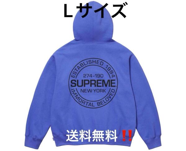 シュプリーム イモータルフーディースウェットシャツ バイオレット Lサイズ