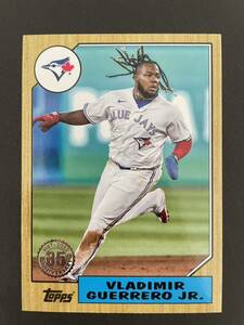 インサート 1987 Topps MLB 2022 update series #87TBU-50 Vladimir Guerrero Jr. ブラディミール・ゲレーロ・ジュニア