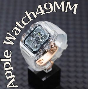 49mm apple watch ultraアップルウォッチウルトラケース カスタム ラバー Golden Concept 風