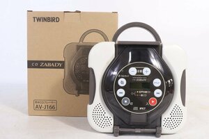 【ト足】 TWINBIRD ツインバード ポータブルCDプレーヤー ZABADY CD オーディオ機器 音響機器 CO781CTT19