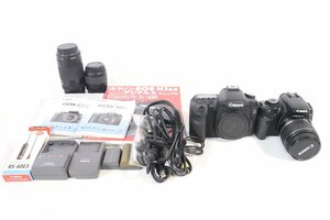 【ト足】 Canon キャノン EOS Kiss DigitalX 50D レンズ 75-300mm 35-80mm 一眼レフ デジタルカメラ 光学機器 CE000CTT38