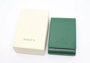 【ト足】 ② ROLEX ロレックス 腕時計 収納袋 携帯用 ウォッチケース 箱付き CA251CAA10