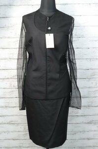 [to length ]GIANNI VERSACE Gianni Versace setup suit see-through black group tag attaching lady's size 42 CE785IOB65