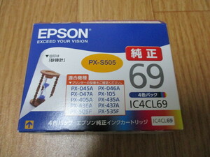 EPSON エプソン 純正インクカートリッジ 69 4色パック 未使用品 PX-S505 シアン イエロー マゼンタ 