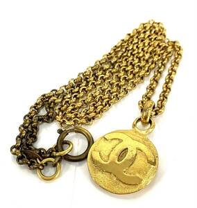  Vintage CHANEL Chanel аксессуары Gold цвет серия длинный колье колье здесь Mark 29 текущее состояние товар kayg