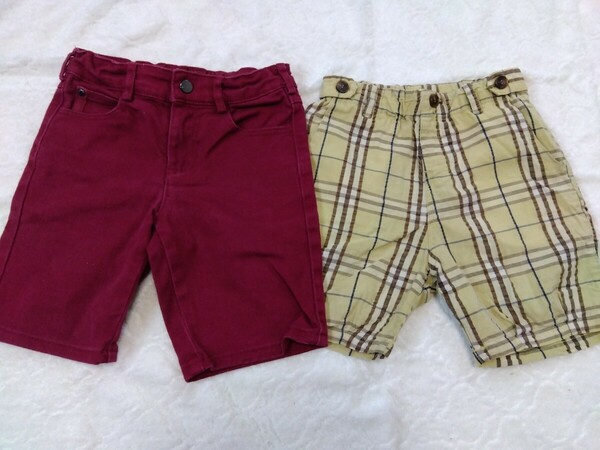 男の子　ショートパンツ 半ズボン　110cm 2枚セット　okaidi+アプレレクール