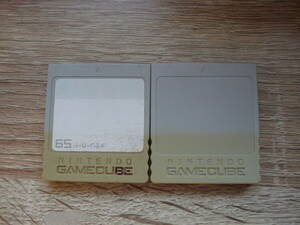 G* nintendo original GC memory card 59 2 piece set * postage 94 jpy 