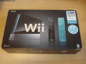 J★任天堂 Wii 本体 ブラック RVL-001 セット一式 Wiiリモコンプラス同梱版 ★送料安！