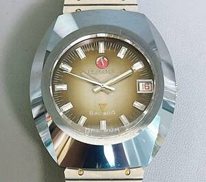 ラドー バルボア 自動巻き デイト 超硬 5面カットガラス 腕時計