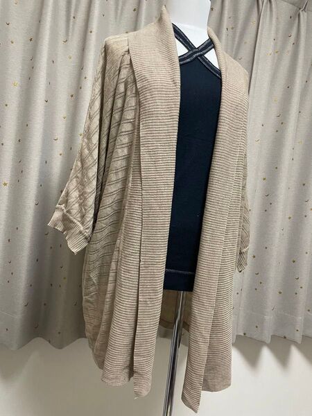 サマーニット ドルマンガーデ ベージュ LL