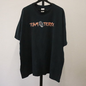 a426 2000年代製 ギルダン TEAMTERY 半袖プリントTシャツ■00s 表記2XLサイズ 黒 ブラック アメカジ ストリート 古着 古着卸 オールド 激安