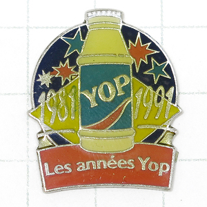 ★DKG★PINS ピンズ フランス ピンバッチ ピンバッジ P458　Les annees Yop　　1981　YOP　1991　ヨーグルトドリンク