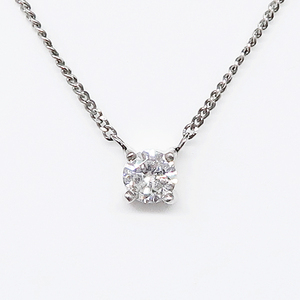 DKG★ Pt850 ダイヤネックレス プラチナ850 白金 ダイヤモンド プチネックレス ダイヤ 0.43ct アクセサリー 約40cm