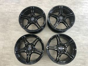 送料無料　18インチアルミホイール　BRIDGESTONE POTENZA Adrenalin 　18x8J +50 114.3/5H 　4本　中古