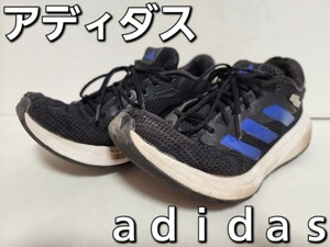 ★◆アディダス◆ａｄｉｄａｓ◆レスポンス ランナー◆RESPONSE RUNNER◆ＩＦ７８１０◆ブラック×ブルー◆２４.０cm◆ＪＣ◆中古品◆★