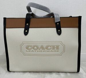 コーチ COACH アウトレット レディースバッグ フィールド トート 30 レザー ホワイト 保存袋付き 新品未使用