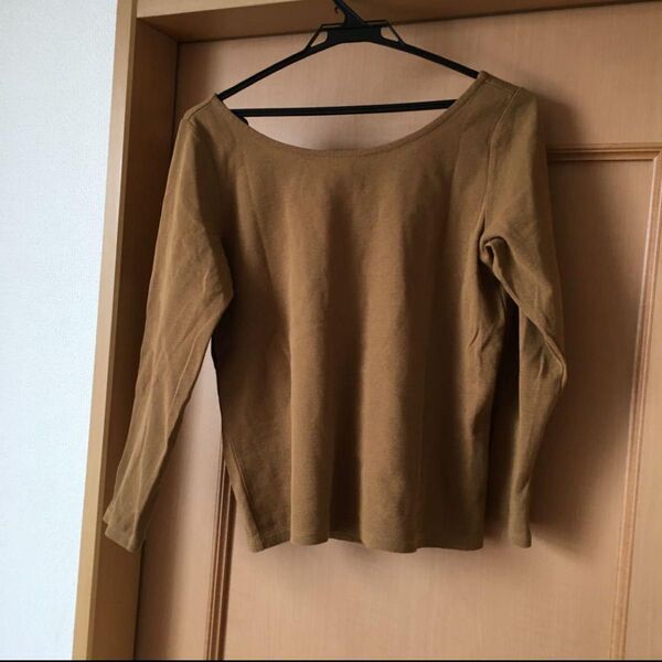 IENA LA BOUCLE サーフニットバックオープンプルオーバー コットン イエナラブークル FREE SIZE
