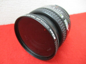 H【1128】 ★Nikon カメラレンズ AF NIKKOR 24mm 1:2.8 ★ ニコン フィルムカメラ Nikon CIRCULAR POLAR 52mm 中古品