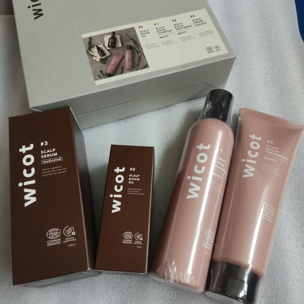 wicot ヘアオイル、スカルプオイル、シャンプー、トリートメント4点セット