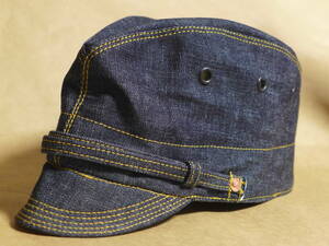 デニム製略帽　各種サイズあり　日本軍戦闘帽軍服軍帽