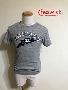 【良品】 Cheswick 東洋エンタープライズ チェーンステッチ クルーネック Tシャツ サイズS 半袖 グレー