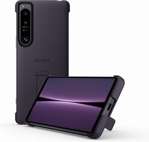 SONY◆Xperia 1 IV Style Cover with Stand パープル XQZ-CBCT/V PUケース [純正 並行輸入品] 