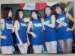 マルカツ　レースクイーン　青衣装　1992年 大阪　幕張メッセ　モーターショー　生写真　極美品　超希少