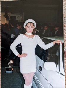 レースクイーン　白衣装　1992年 大阪　幕張メッセ　モーターショー　生写真　極美品　超希少