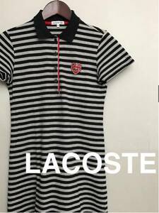 ◎□ 【良品】ラコステ LACOSTE ワンピース ボーダー 40サイズ ファッション 半袖