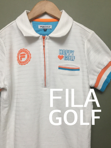 !* filler Golf FILA рубашка-поло женский короткий рукав половина Zip 