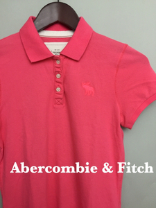 ♪◇ アバクロ Abercombie&Fitch 半袖ポロシャツ レディース M