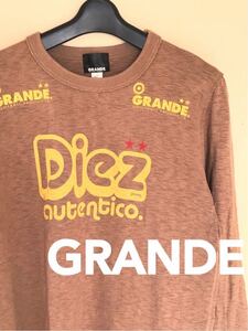 グランデ GRANDE 長袖 シャツ メンズ Sサイズ ボロ フットサル サッカー ウェアー !▽