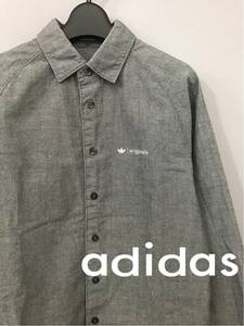 ●◎ アディダス adidas 長袖 シャツ メンズ XSサイズ グレー ファッション 衣類